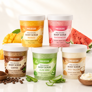 Exfoliante Corporal de Mango, Sandía, Café, Aloe Vera y Sebo de Res, Exfoliante de Gránulos Finos de 300g <span class=keywords><strong>para</strong></span> el Cuidado de la Piel Suave - Product Image 1