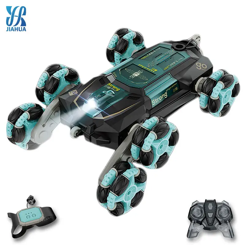 2.4GHz Rc Stunt Sprayer Toy Car Climb Stairs Gesture Induction Six-Wheel Drift Remote Control Car Toy