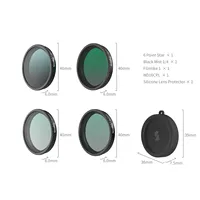 Kit de filtres ND Smal1Rig pour DJI Osmo Action 5 Pro / 4 avec filtre ND8/16/32, filtre CPL, couvercle d'objectif en silicone à clipser
