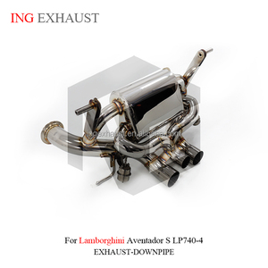 ระบบท่อไอเสียสเตนเลส ing สำหรับรถแลมโบกินีอเวนทาดอร์ LP740-4 LP700-4 LP750-4 <span class=keywords><strong>V12</strong></span> svj 6.5พร้อมท่อวาล์ว - Product Image 4
