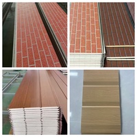Tuiles de toit pour maison conteneur, panneau sandwich en aluminium pour la décoration de façade de bâtiment