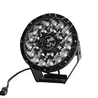 Lampe de travail LED ronde de 9 pouces, 140 W, non laser, phare tout-terrain, lampe de conduite, lampe étanche, barre de toit LED, pare-chocs pour Jeep