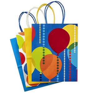 Bolsa de papel Kraft reciclable con impresión colorida OEM de fábrica, bolsa de compras con logotipo personalizado, bolsa de embalaje de ropa interior - Product Image 3