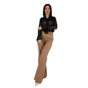 Zahjr Donna Camicia Nero Chemise en dentelle à manches longues pour femme - Product Image 5