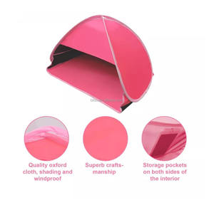 Protector solar al aire libre automático de apertura rápida bebé playa sombrilla niños tienda a prueba de viento calor sombra protección solar reposacabezas tienda - Product Image 2