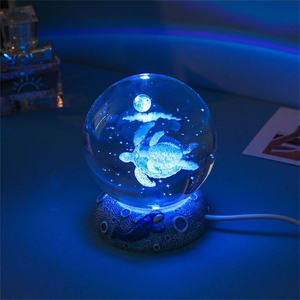 <span class=keywords><strong>Projecteur</strong></span> planétaire rougeoyant méduse dauphin étoile de mer baleine boule de cristal veilleuse alimentation USB lumière de chevet chaude - Product Image 6