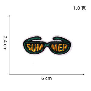 Parches bordados 3D al por mayor parche de pasta de tela paisaje dibujos animados lindos parches DIY hierro en - Product Image 4