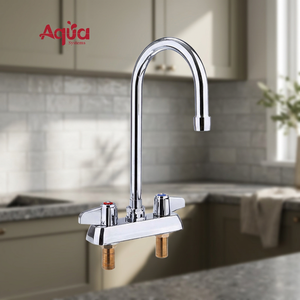 Grifo Mezclador Contemporáneo de Doble Orificio y Doble Temperatura para Cocina/Baño, Grifo Clásico de Agua Fría y Caliente para Hoteles, Hogares y Comercios - Product Image 3