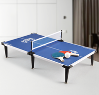 Jeu de table de ping-pong pliable de 40 pouces pour l'intérieur, sport pour enfants avec pagaies, tennis de table pliable