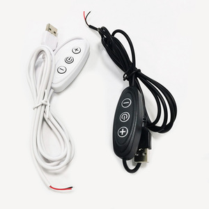Câble de gradateur USB compatible universel 5V réglage de la luminosité adapté aux bandes lumineuses LED ventilateurs de refroidissement d'ordinateur - Product Image 1