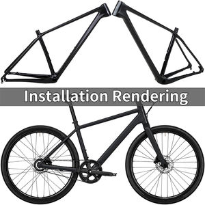 Cadre de vélo en fibre de carbone OEM Cadres de vélo de montagne Frein à disque Espacement arrière à dégagement rapide Routage interne - Product Image 5