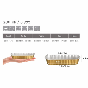 ถ้วยฟอยล์อะลูมิเนียมสำหรับอบขนมขนาดเล็ก C200 165*65*30 มม. รูปทรง<span class=keywords><strong>ทุเรียน</strong></span> สำหรับใส่คัพ<span class=keywords><strong>เค้ก</strong></span> กล่องใส่<span class=keywords><strong>เค้ก</strong></span>แบบใช้แล้วทิ้ง - Product Image 2