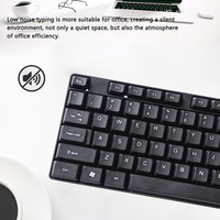 Clavier filaire de bureau à vente chaude, 104 touches, interface USB pour ordinateur, clavier unique, langue anglaise et arabe