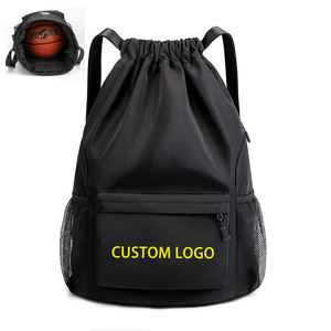 Outdoor <b>Waterproof</b> Nylon <b>Drawstring</b> Sport Travel <b>Bag</b> Backpack Swimming Basketball <b>Drawstring</b> Backpack with Zipper and Pocket - Product Image 6