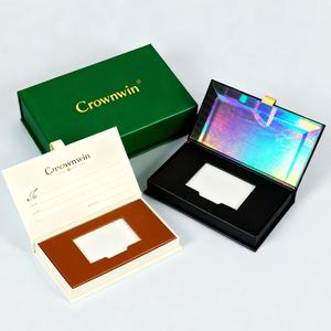 Boîte de carte de garantie biodégradable en papier carbone NFC, boîte en carton rigide, boîte de carte VIP magnétique, boîte de carte de crédit avec logo UV spot - Product Image 1