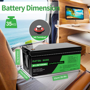 Batería DATOU BOSS 48V LiFePo4 100AH 5.12KHW de Litio Ferrofosfato de Ciclo Profundo para Energía Solar con BMS Inteligente 100A, Disponible en Reino Unido/EE. UU./Polonia - Product Image 4