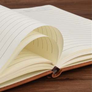 Personalised Logo <b>A5</b> Notebook Business Office Notebook Custom Print Paper Leather Linen PU Cover Journal Notebook - Product Image 3