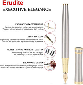 ปากกาหมึกซึมและปากกาหมึกเจลแบบใช้แล้วทิ้ง สีน้ำเงิน/ดำ ราคาขายส่งปี 2025 ต่ำกว่า 50 บาท - Product Image 6