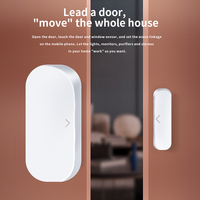 Capteur de porte/fenêtre Zigbee SIXWGH compatible Tuya Smart Life, capteur de contact avec alarme et liaison de scène via application, nécessite une passerelle Zigbee