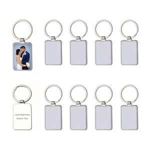 Custom Fashion Digital Photo Printing Zinc Alloy Metal Key Chains Promotion Gifts Laser Logo Sublimation <b>Blank</b> Light <b>Weight</b> - Product Image 1