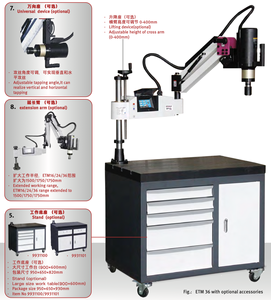 เครื่องต๊าปเกลียวคุณภาพเยอรมัน ETM24 มอเตอร์ใช้งานได้หลากหลาย ปรับมุมได้หลายระดับ รองรับต๊าปเกลียวขนาด M6-M24 - Product Image 1