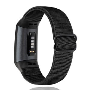 Elasrtic Sports Watch Band Correa de nailon Pulsera de repuesto <span class=keywords><strong>Fitbit</strong></span> Charge 3/4/3 SE para mujeres y hombres - Product Image 1