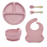 2025 nouveau sans BPA personnalisé enfants tout-petits Silicone bébé alimentation ensemble comprend bol et assiette en céramique de qualité alimentaire expédition rapide
