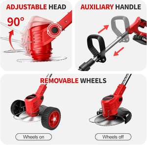 21V piccola falciatrice elettrica elettrica per uso domestico strumento da giardino multifunzione batteria fai da te portatile ricarica diserbo dispositivo magico - Product Image 4