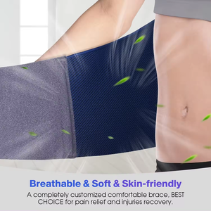 Ceinture élastique de soutien lombaire pour soulager les douleurs du bas du dos, attelle de maintien dorsal - Product Image 4