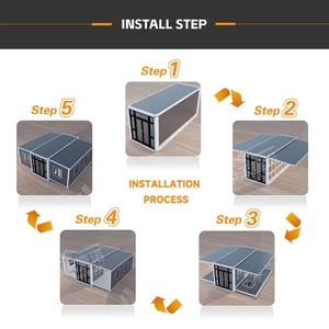 Maison conteneur extensible, maisonnette anti-sismique en panneaux sandwich, hébergements durables pour le camping et le glamping - Product Image 6
