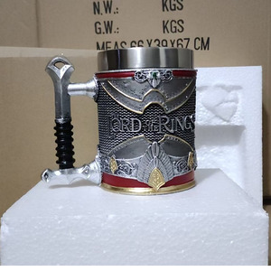Taza de Cerveza de Acero Inoxidable y Resina con Diseño de Drama y Películas Estadounidenses, Recuerdo de El Señor de los Anillos, Venta al por Mayor de Fábrica - Product Image 5
