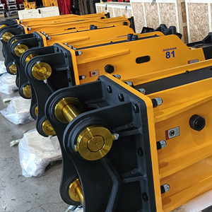 Soosan Disjoncteur hydraulique SB81 BOX Type Silence avec autocollant bleu pour excavatrices 18-26 tonnes pour la démolition et la construction - Product Image 5