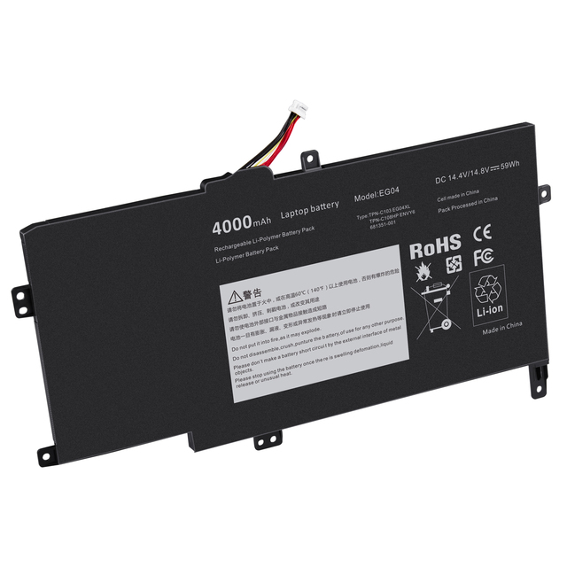 The Latest of 2019 EG04 14.8V 4000mAh 59Wh Laptop Battery for H P Envy Sleekbook 6 6-1000 681951-001