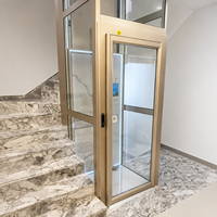 Ascenseur de villa moderne sans machine, prix usine, le plus vendu, pour maison résidentielle intérieure à 3 étages, 3-4 personnes