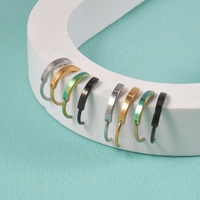 Chirurgische Stahl glasur gebogen Luxus Bauchnabel Ringe Einfache Frauen Body Clicker Nabel Piercing für Hochzeit Verlobung Großhandel
