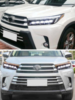 JH pour Toyota Highlander 2018-2020, ensemble de phares LED modifiés, lentille en cristal matriciel, DRL, clignotant séquentiel