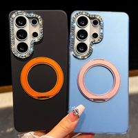 Coque de protection pour Samsung S26 Ultra Star-Diamond avec support métallique à 360 degrés, inspirée de la dopamine estivale, compatible A57