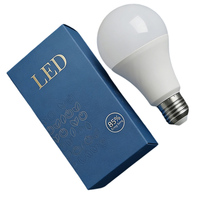 Ampoule LED A19 18W en plastique, lumineuse, E27, pour usage domestique, commercial et en entrepôt