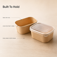 Boîte repas en papier kraft ovale et rectangulaire, épaissie, micro-ondable, jetable, carrée, pour plats à emporter, bol en papier