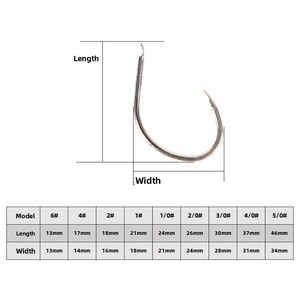 เบ็ดตกปลาแบบช่วยตกปลาชนิดสโลว์พิทช์จิ๊กกิ้ง สำหรับตกปลาทะเลน้ำเค็ม ทำจากเหล็กกล้าคาร์บอนสูงคุณภาพพรีเมียม พร้อมเส้นลวดสีขาวคู่และเส้นลวดเดี่ยว - Product Image 5