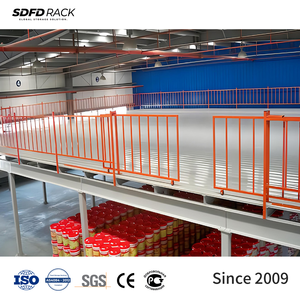 Plateforme de stockage en acier modulaire personnalisée avec garde-corps de sécurité et escalier, système de rayonnage pour <span class=keywords><strong>mezzanine</strong></span> en acier - Product Image 2