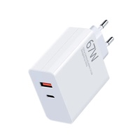 Chargeur standard européen 120W avec câble de données Type-C, tête de charge rapide double port USB-A et Type-C 67W pour Xiaomi pour Huawei