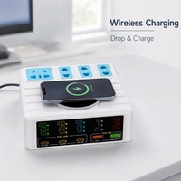 Desktop GaN-lader met universele US/EU/UK-stekkers, voor reizen, groothandel, wereldwijde verzending
