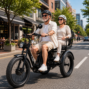 <span class=keywords><strong>Tricycle</strong></span> <span class=keywords><strong>électrique</strong></span> à gros pneus pour la neige, siège large, norme américaine, 750W, <span class=keywords><strong>tricycle</strong></span> passagers et marchandises avec batterie au lithium pour le transport des adultes - Product Image 5