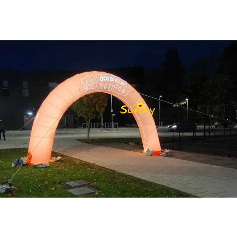Venta directa de fábrica Arco de luz inflable tela Oxford arco inflable para eventos a la venta