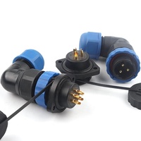 Connecteur étanche IP68 SP20, prise d'alimentation industrielle, connecteur de câble d'aviation 1/2/3/4/5/6/7/9/10/12/14 broches