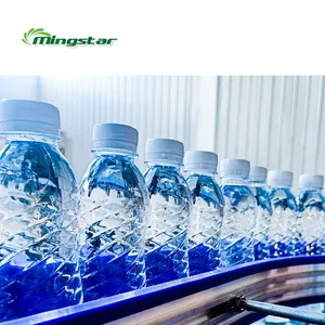 Pabrik komersial penuh botol hewan peliharaan otomatis pembersih mineral air murni pengemasan peralatan mengisi botol mesin