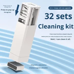 Bàn chải vệ sinh cầm tay Q21 Máy hút bụi mini 21 trong 1 dùng cho máy tính xách tay, bàn phím, máy ảnh, tai nghe, màn hình điện thoại - Product Image 2