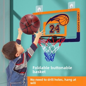 <span class=keywords><strong>Panier</strong></span> de <span class=keywords><strong>basket</strong></span> intérieur pliable avec <span class=keywords><strong>panier</strong></span> monté gratuit Porte en plastique pour enfants Cadre de tir pour salle de sport - Product Image 2