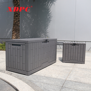 Boîte de rangement extérieure en plastique pour terrasse, jardin, cour, armoire de rangement étanche pour outils de jardinage, casiers de rangement domestiques - Product Image 4